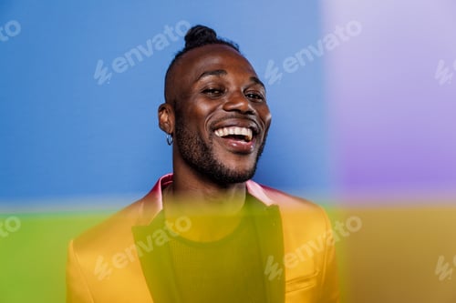 Preview: Artistic portrait with gel lights