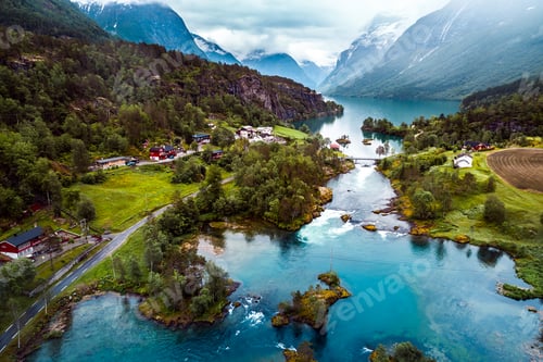 Preview: lovatnet lake Beautiful Nature Norway.
