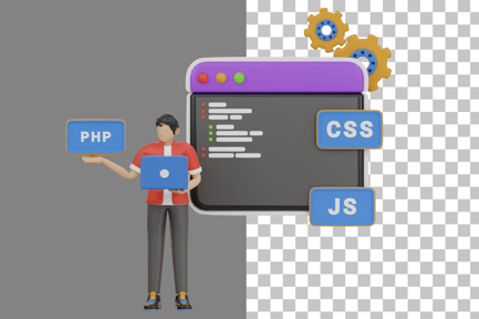 Preview: PHP Developer 3D Illustration