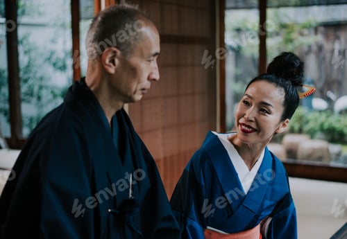 Preview: Senior couple lifestyle moments in a traditional japanese house