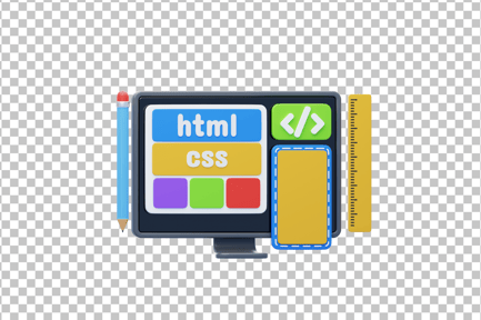 Vista previa: Icono 3D de diseño web