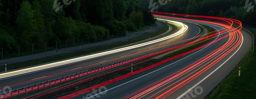 Preview: lights of moving cars at night. long exposure