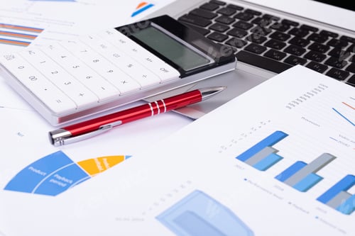 Preview: documents on the table, office workplace