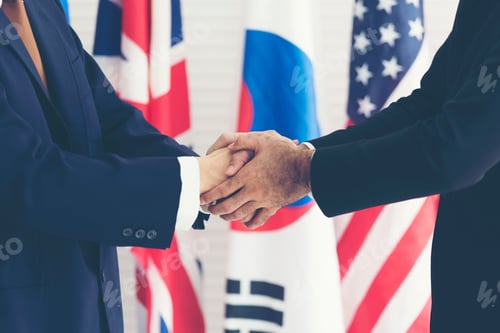 Preview: The picture shows the relationship between countries. Diplomatic relations