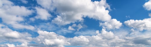 Preview: Beautiful blue sky with clouds at sunny bright day in summer