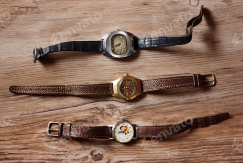 Preview: Vintage watches, still life