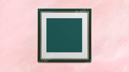 Preview: Black blank frame mockup