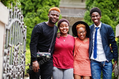 Preview: African friends having fun outdoor