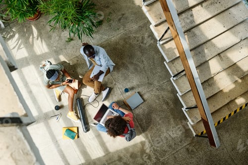 Preview: Students preparing for the homework in team