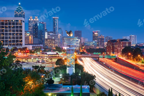 Preview: Atlanta, Georgia, USA Downtown Cityscape