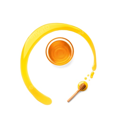 Preview: Abstract illustration of honey, bowl and dipper