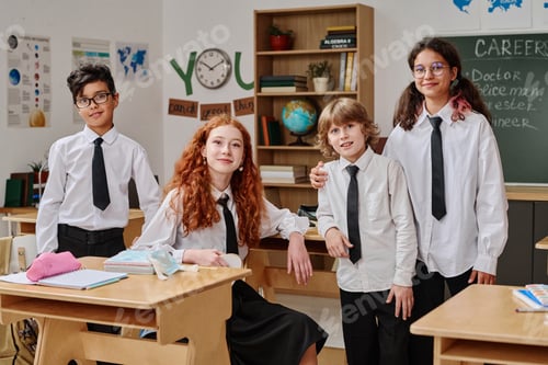 Preview: Middle School Students Group Portrait