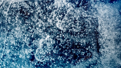 Preview: Ice Texture And Bubble Water Background For Drinking And Freshness Concept