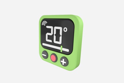 Preview: Smart Thermostat 3D Illustration