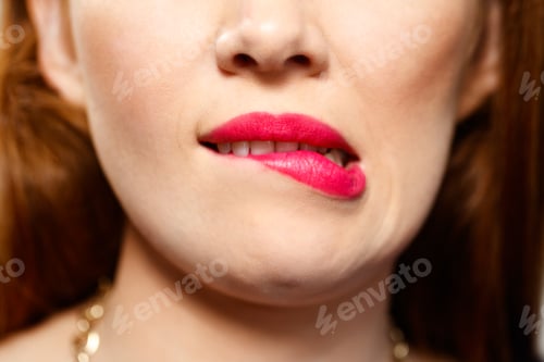 Preview: Facial Expressions Of Young Redhead Woman Closeup