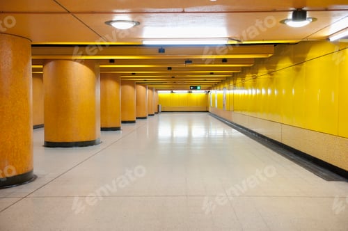Preview: 50305,Empty Underground Corridor