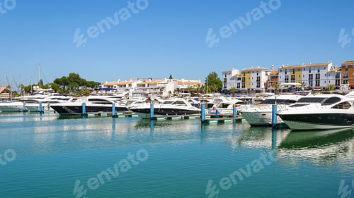 Preview: Luxury yachts in the port of Vilamoura in Portugal