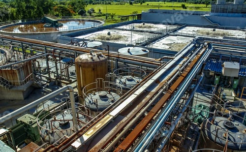 Preview: Waste water treatment, purification plant for factory