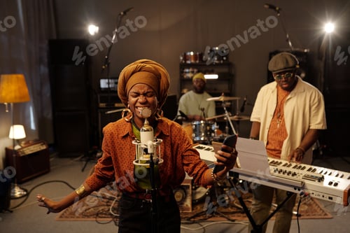 Preview: Performing African American Band Rehearsing in Studio