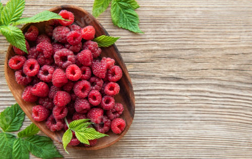 Preview: Fresh organic ripe raspberry