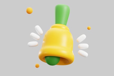Preview: Bell with green clapper