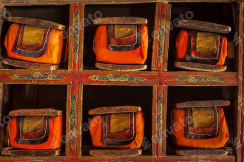 Preview: Folios of old manuscripts in library of Thiksey monastery, Ladakh