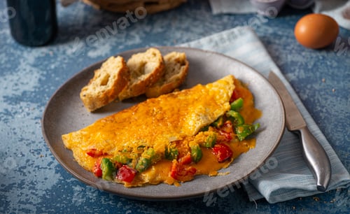 Preview: Egg omelette with peppers