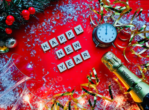 Preview: Happy New Year, scrabble text