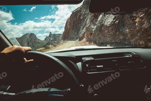 Preview: Driving off road car in the nature