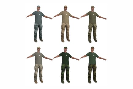 Preview: Military Soldier Outfit Variations