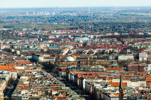 Preview: Berlin Skyline City Panorama. Berlin, Germany, Europe.