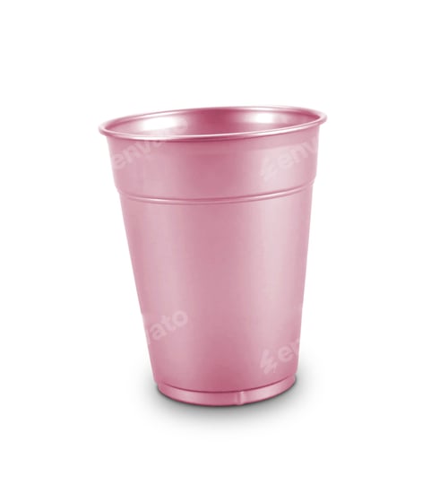Preview: pink plastic glass