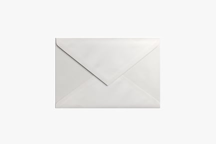Preview: Close-up of a folded white envelope