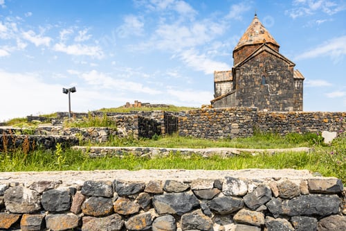 Preview: view of Surp Arakelots church in Sevanavank