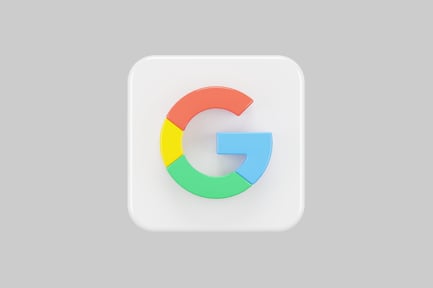 Preview: Color g icon on white square