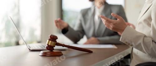 Preview: Consultation and conference of lawyer and business people discussion at law firm in office