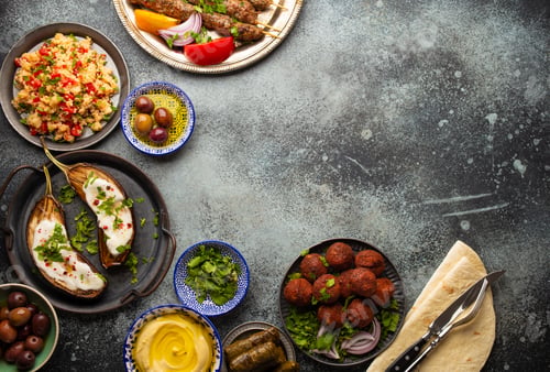 Preview: Middle eastern dinner table