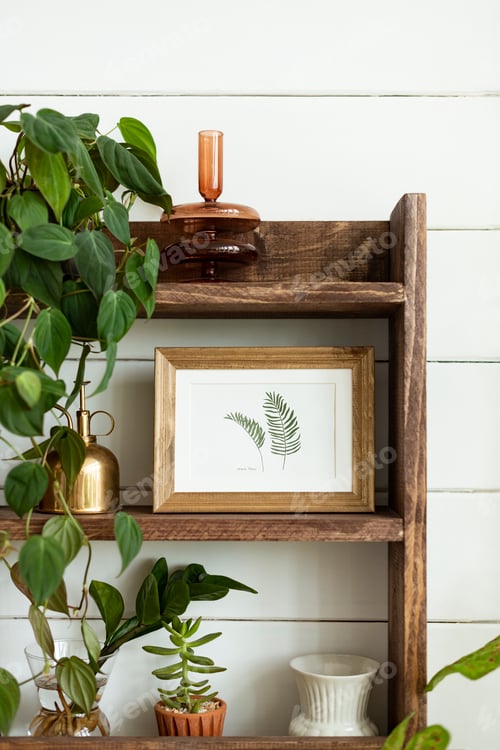 Preview: Plant shelf with a frame home decor ideas