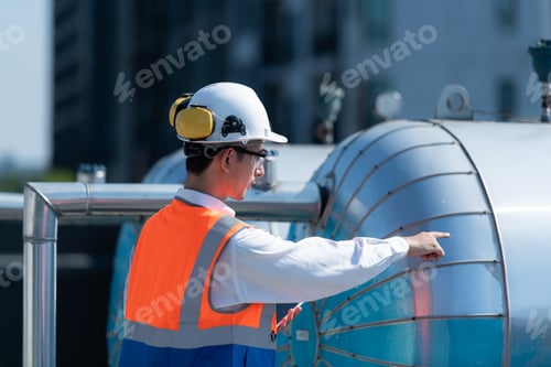 Preview: Engineers inspect the completed air conditioning and water systems to continue verifying