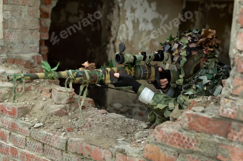 Preview: A sniper hiding in an urban development shoots.