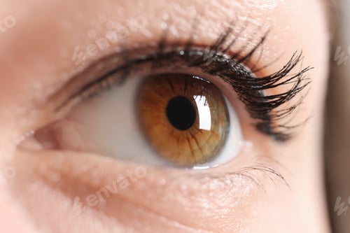 Preview: Macro photo of woman with beautiful eyes