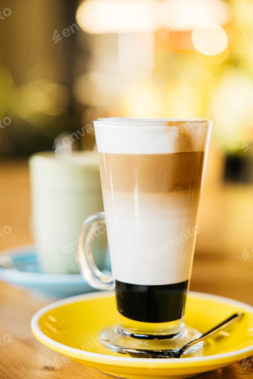 Preview: Cup of coffee on table at coffee shop