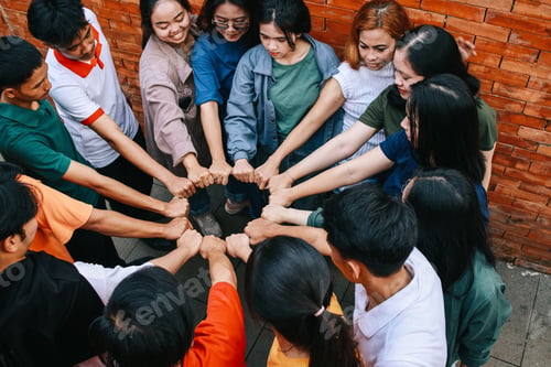 Preview: People's Hands Making Circle