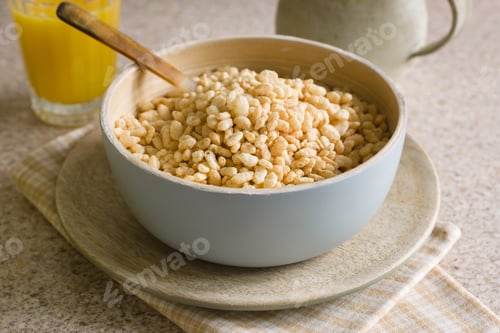 Cereal de desayuno con arroz inflado