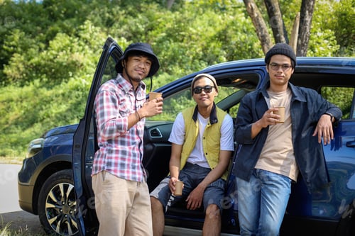Preview: friends having fun on road trip
