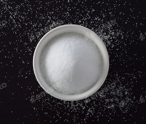 Preview: salt in white bowl