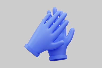 Preview: Overlapping rubber gloves