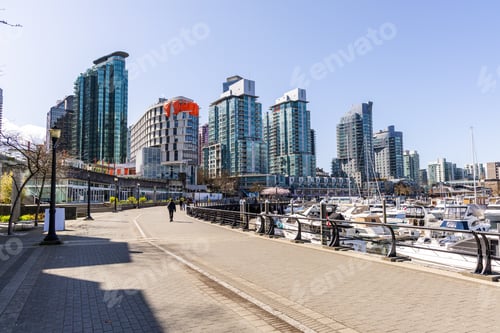 Preview: Modern Waterfront Urban Scenery in Downtown Vancouver, BC, Canada