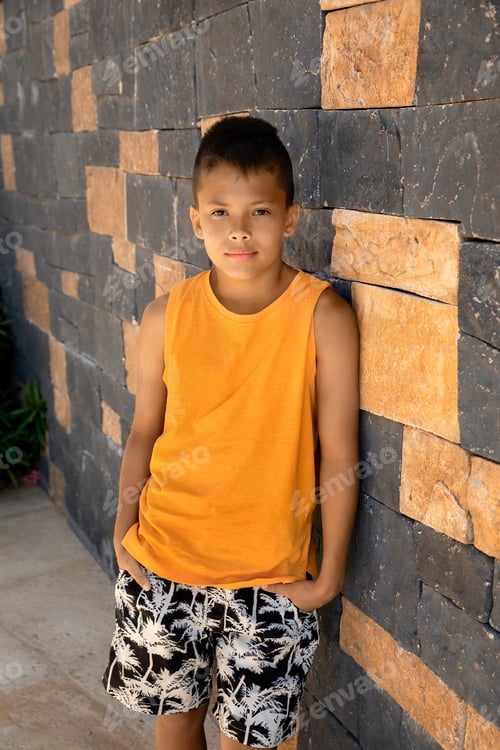 Preview: Candid portrait of child at summertime, lifestyle childhood concept