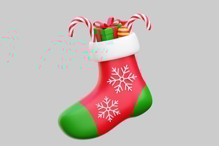 Preview: Christmas Socks Filled With Gifts